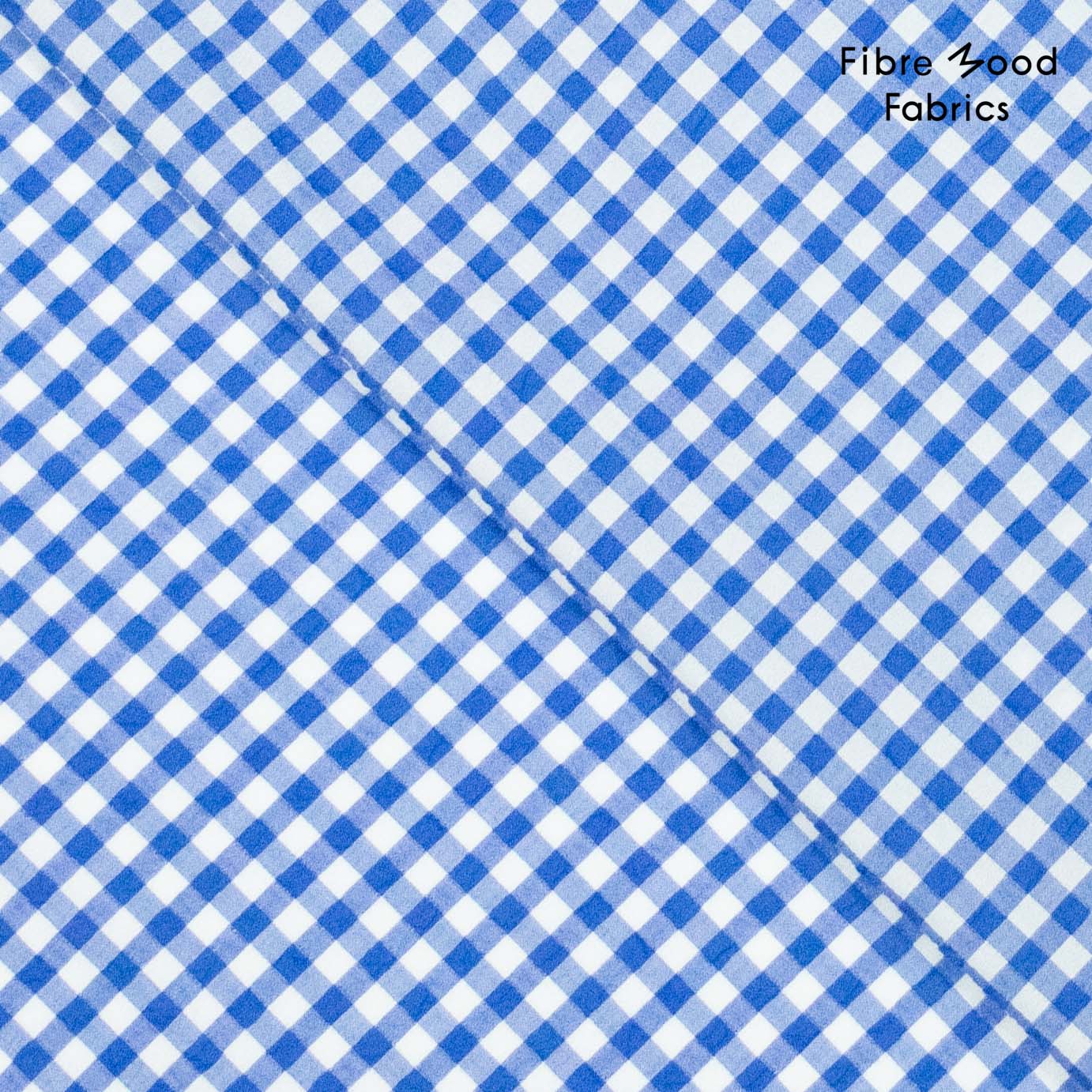 Fibre Mood Seersucker blauwe ruit