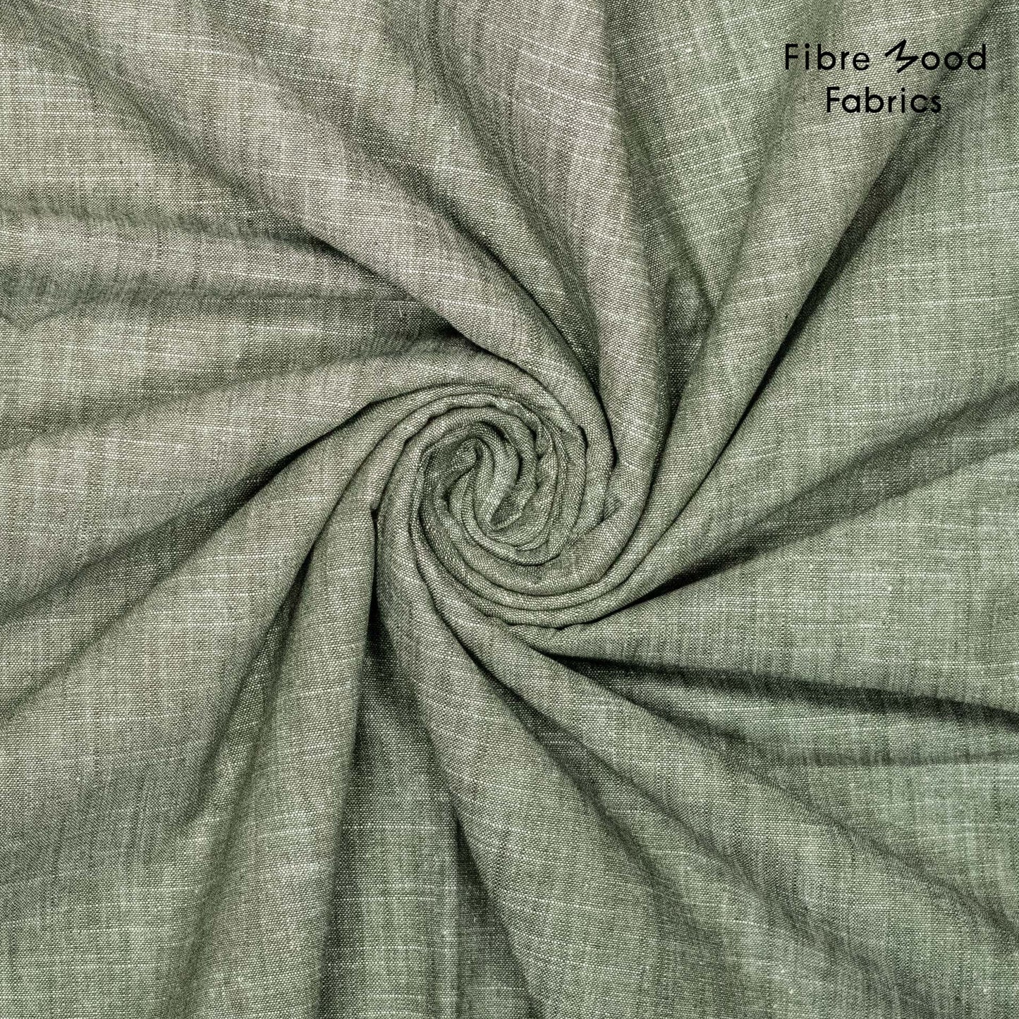 Fibre Mood katoen-linnenmix zachtgroen