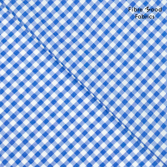 Fibre Mood Seersucker blauwe ruit